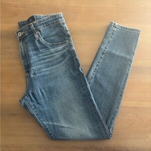 AG Denim Farrah High Rise Skinny Ankle Jeans Medium Wash, Size 29